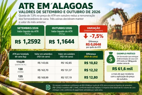 
				Asplana evita queda do ATR em três usinas de AL: “Queremos mais”
			
			