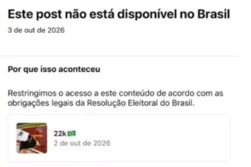 
				Instagram é condenado pela Justiça a restaurar post político de advogado
			
			