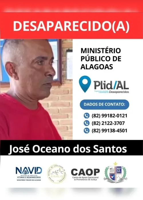 
				Família procura enfermeiro desaparecido em Marechal Deodoro desde sábado (24)
			
			