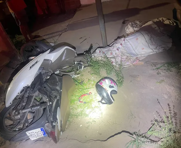 Mulher de 51 anos morre em acidente de moto na entrada de Lagoa da Canoa