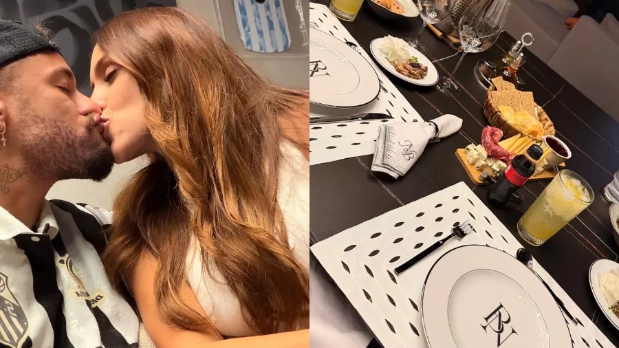 Bruna Biancardi mostra jantar organizado por Neymar: 'Especial'