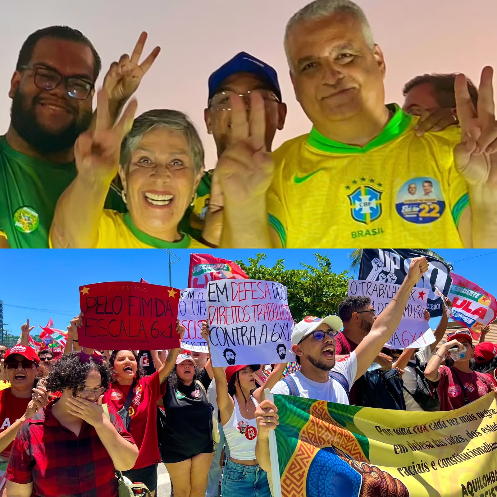 Campanhas de Lula e Flávio Bolsonaro ocupam ruas de Alagoas no fim de semana