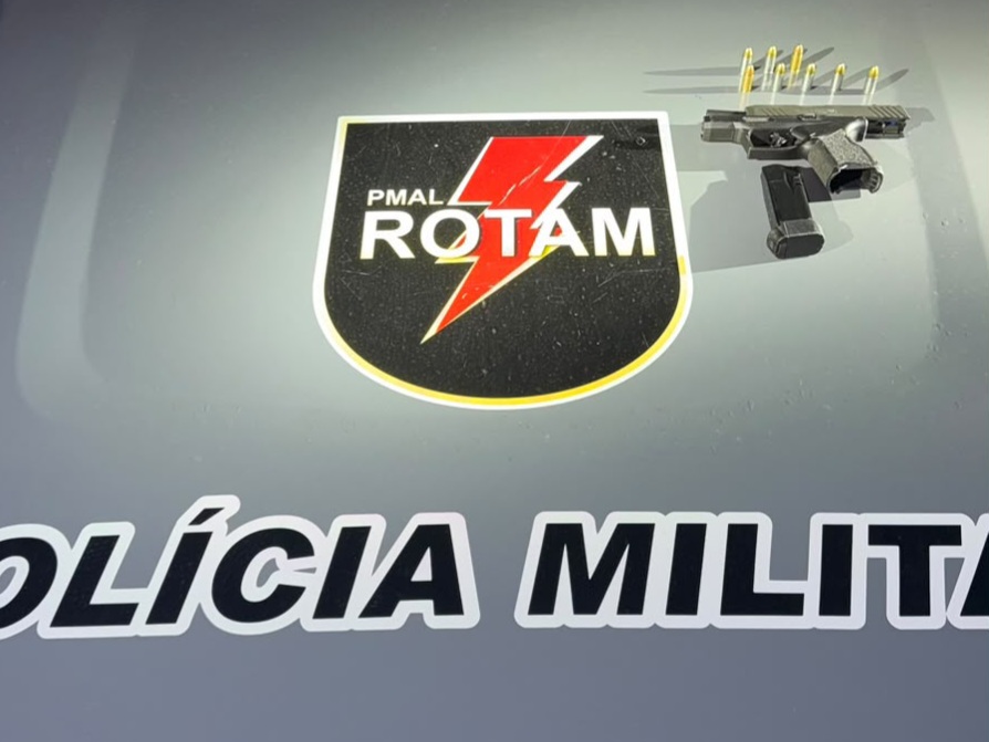 Homem é preso com pistola 9 mm e munições na Chã da Jaqueira