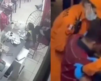 Suspeito quebra a perna durante tentativa de assalto a restaurante