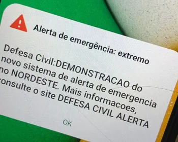 Defesa Civil emite, em Alagoas, alerta de novo sistema de emergência; saiba como funciona