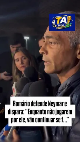 "Se não jogar pro Neymar, não vai ser campeão", Romário dispara sobre Seleção Brasileira