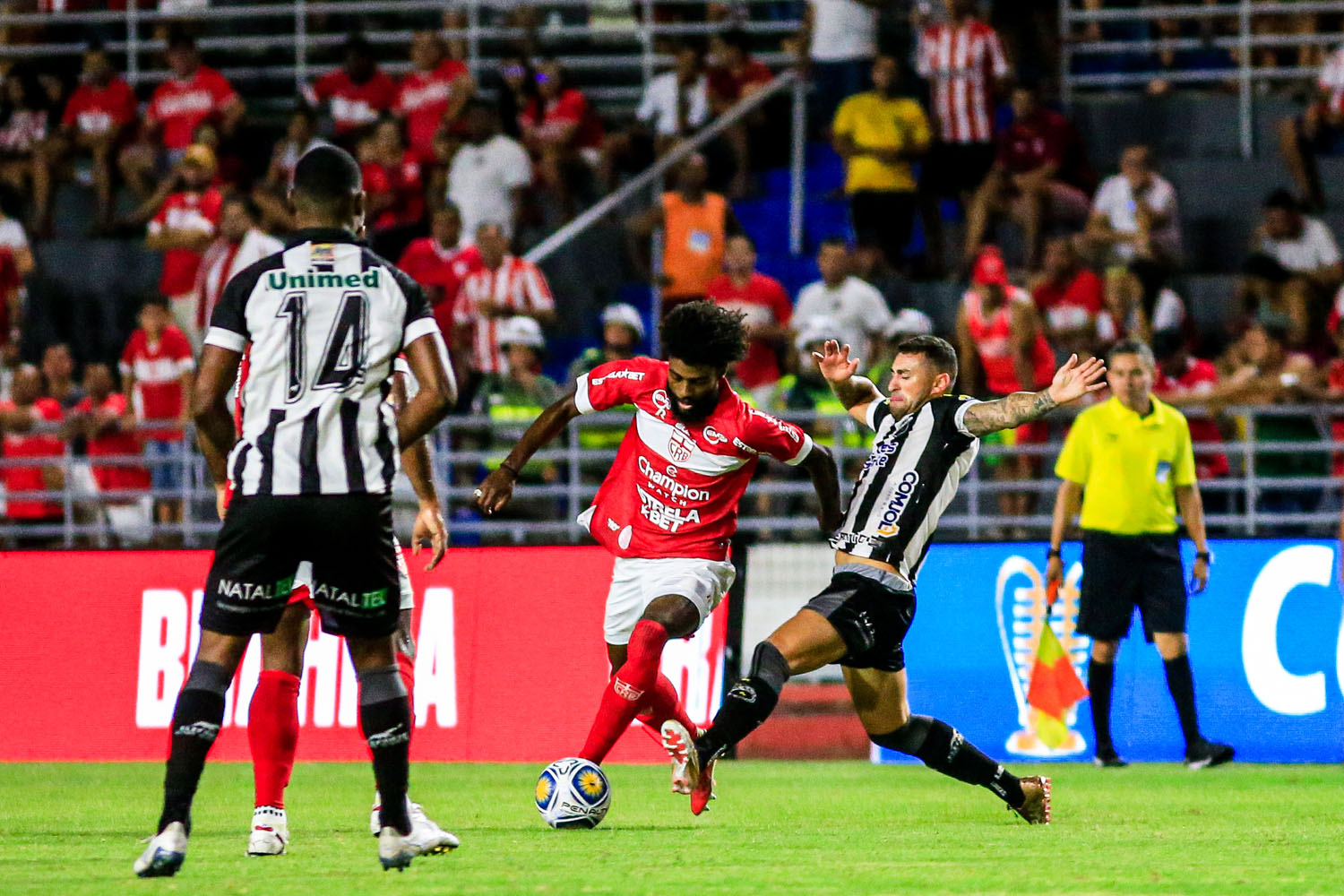 Marcação do ABC foi muito forte para segurar empate