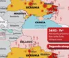 Mapa mostra locais da Ucrânia que foram bombardeados pela Rússia imagem