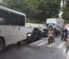Engavetamento com 6 veículos deixa trânsito congestionado na Cambona imagem