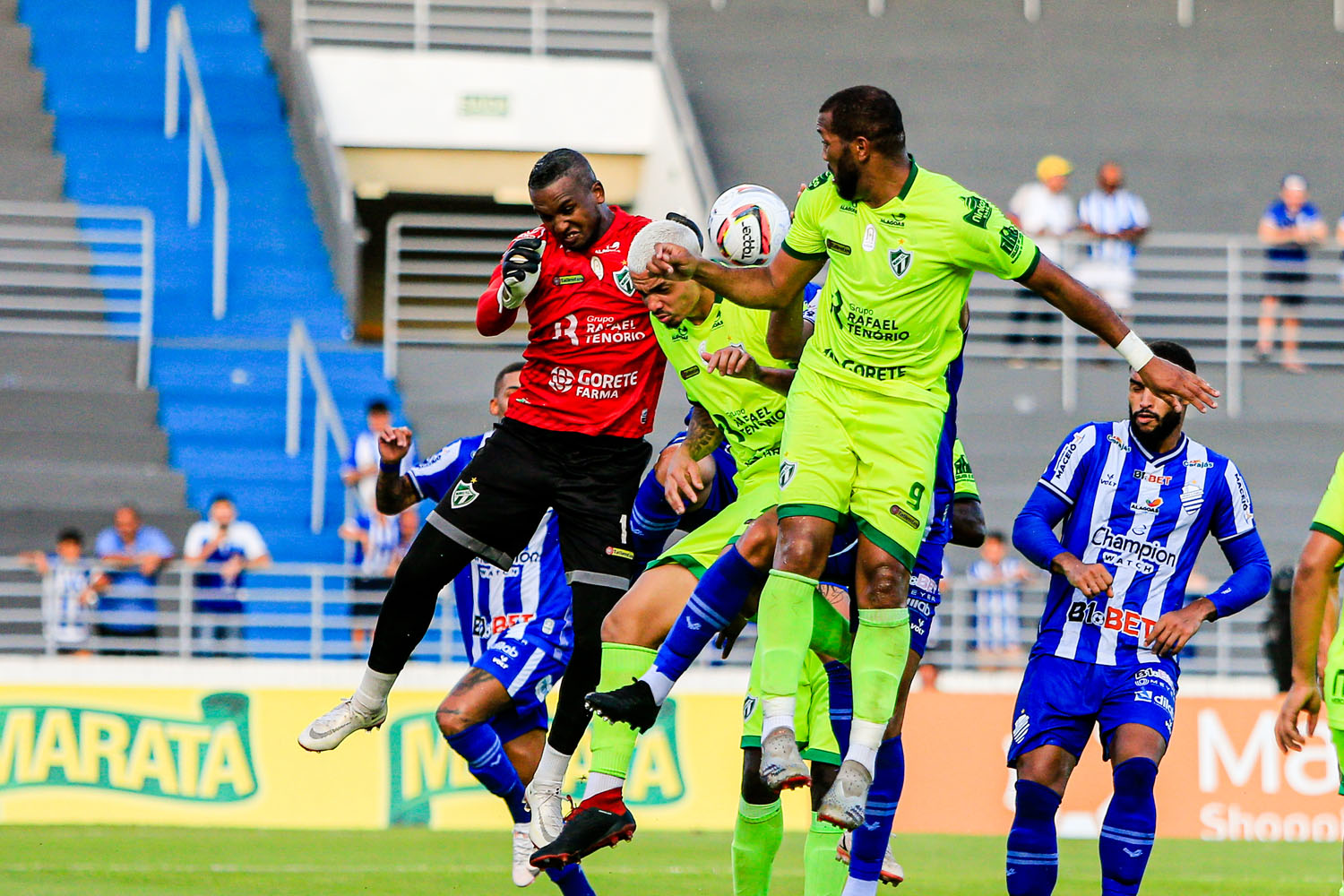 CSA atropela Murici no Rei Pelé e garante o 3º lugar do Alagoano: 8 a 0