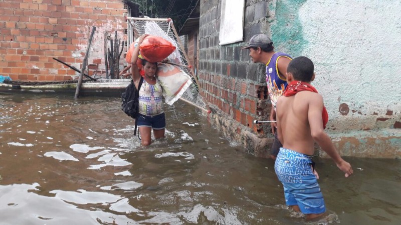 Por medida de segurança, famílias tiveram que deixar casas em Marechal