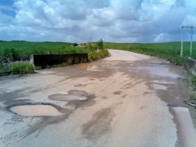 Moradores reclamam da situação da rodovia