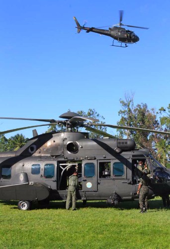 Com a 'Operação Rotores',  o 1º Batalhão de Aviação do Exército desembarcou em Alagoas
