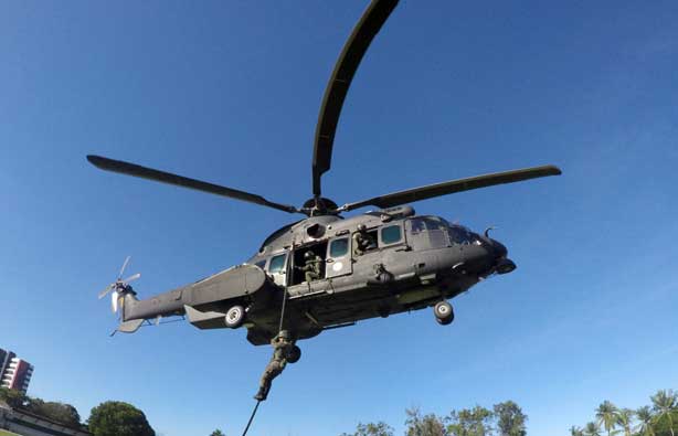 Com a 'Operação Rotores',  o 1º Batalhão de Aviação do Exército desembarcou em Alagoas