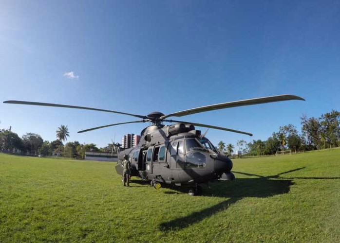 Com a 'Operação Rotores',  o 1º Batalhão de Aviação do Exército desembarcou em Alagoas