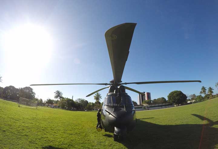 Com a 'Operação Rotores',  o 1º Batalhão de Aviação do Exército desembarcou em Alagoas