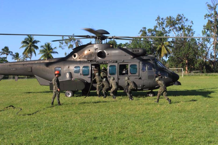 Com a 'Operação Rotores',  o 1º Batalhão de Aviação do Exército desembarcou em Alagoas