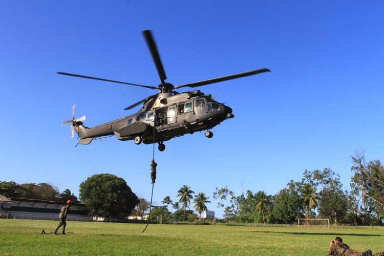 Com a 'Operação Rotores',  o 1º Batalhão de Aviação do Exército desembarcou em Alagoas