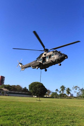 Com a 'Operação Rotores',  o 1º Batalhão de Aviação do Exército desembarcou em Alagoas