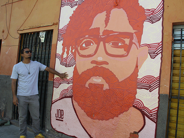 Joe Santos é um dos grafiteiros mais renomados de Alagoas
