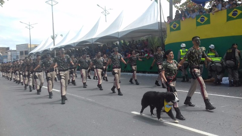 Desfile cívico de 7 de Setembro aconteceu em trecho da orla de Maceió