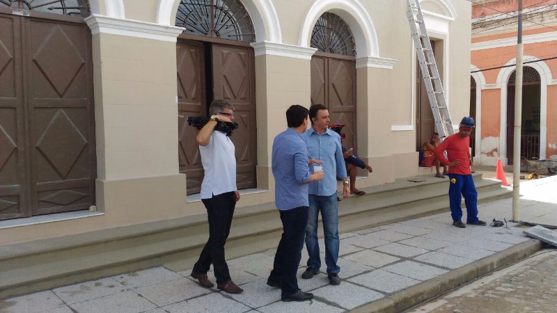 Equipe destacou o Theatro Sete de Setembro, que será reinaugurado nesta sexta