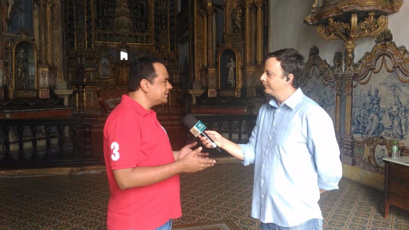 Equipe destacou o Theatro Sete de Setembro, que será reinaugurado nesta sexta