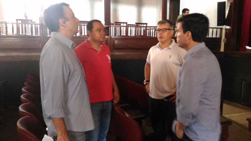 Equipe destacou o Theatro Sete de Setembro, que será reinaugurado nesta sexta