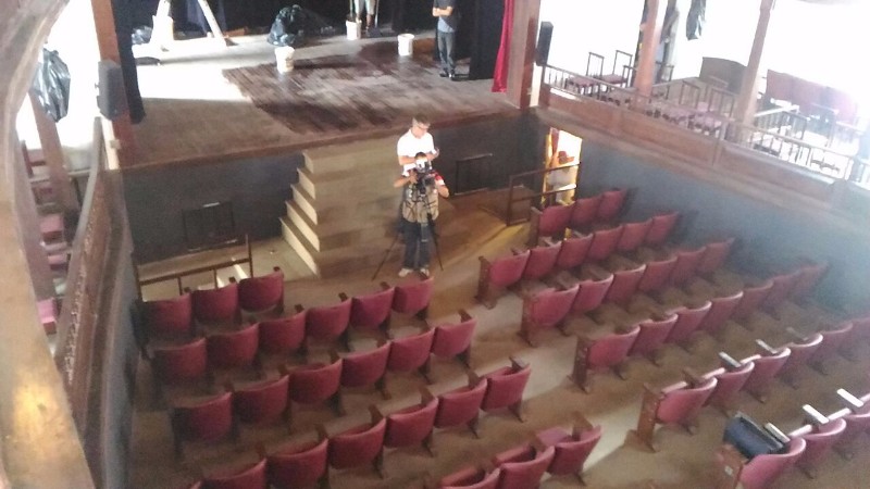 Equipe destacou o Theatro Sete de Setembro, que será reinaugurado nesta sexta