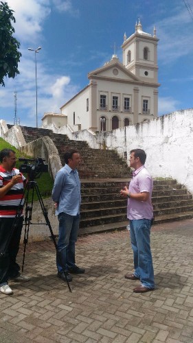 Equipe destacou o Theatro Sete de Setembro, que será reinaugurado nesta sexta