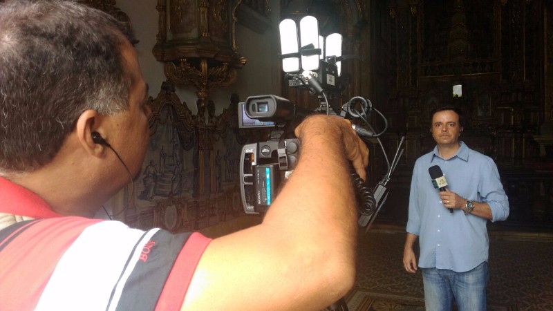 Equipe destacou o Theatro Sete de Setembro, que será reinaugurado nesta sexta