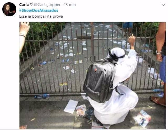 Memes com os atrasados do Enem 2017 bombam no Twitter 
