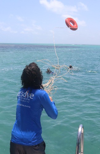 Mergulho com cilindro nos mares de Alagoas 