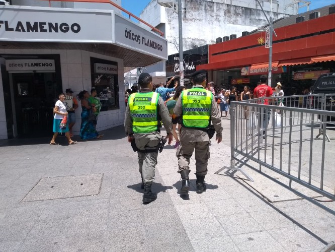 Centro de Maceió ganha reforço na segurança