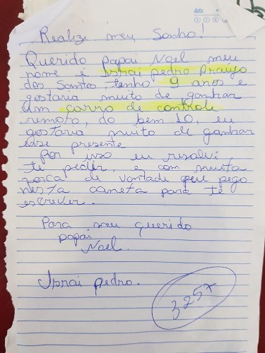 Projeto dos Correios permite adoção de cartas de crianças carentes