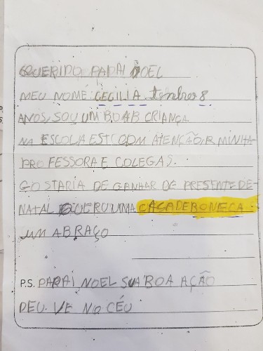 Projeto dos Correios permite adoção de cartas de crianças carentes