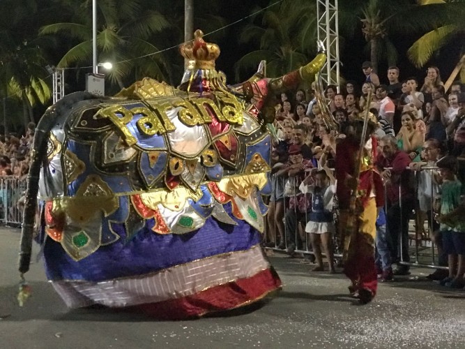 Terceira noite do carnaval de Maceió foi marcado pelo desfile de Bois na Ponta Verde
