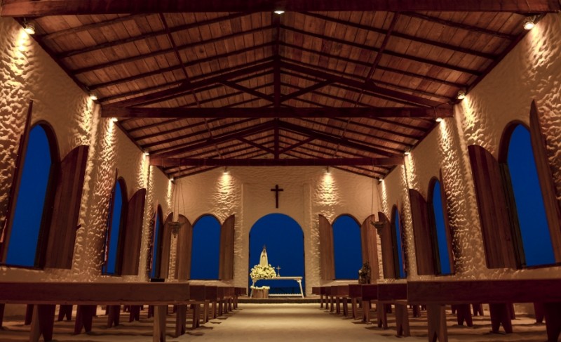 Capela dos Milagres, em Passo de Camaragibe, no litoral norte de Alagoas 