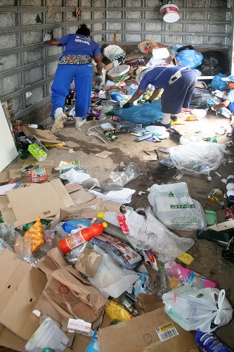 Dia a dia dos catadores de material reciclável