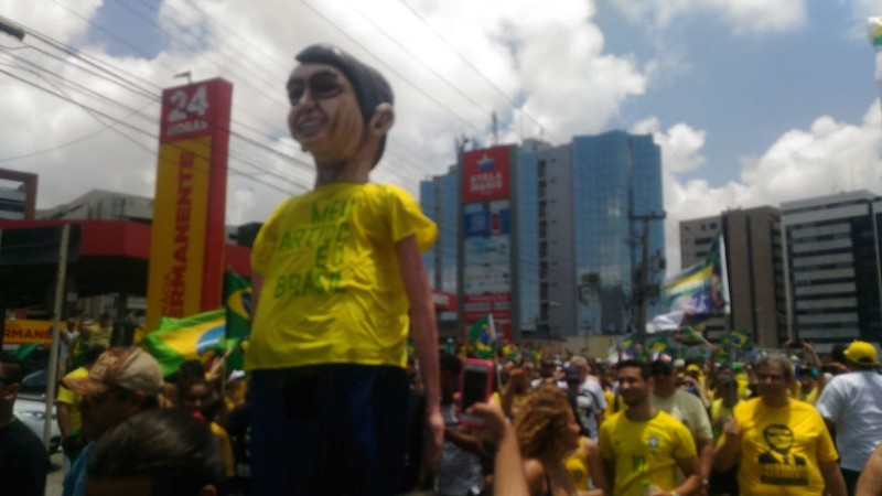 Concentração aconteceu no Corredor Vera Arruda, na Jatiúca