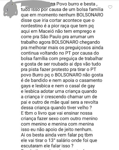 Fato aconteceu após resultado do 1° turno 