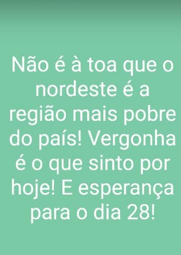 Fato aconteceu após resultado do 1° turno 