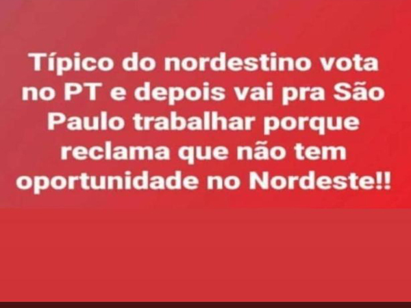 Fato aconteceu após resultado do 1° turno 