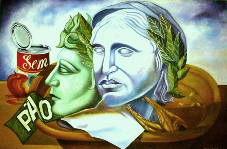 Pintor reuni movimentos artísticos com figuras típicas do Nordeste