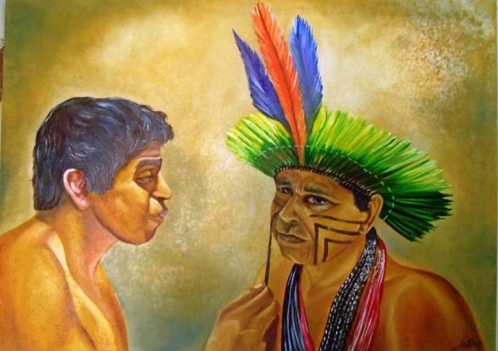 Pintor reuni movimentos artísticos com figuras típicas do Nordeste
