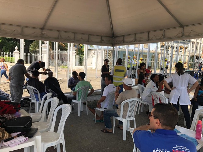 Atividades acontecem durante toda a manhã desta segunda-feira