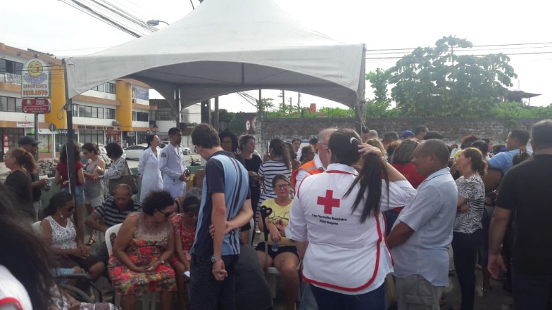 Moradores participam de simulado de evacuação do bairro do Pinheiro