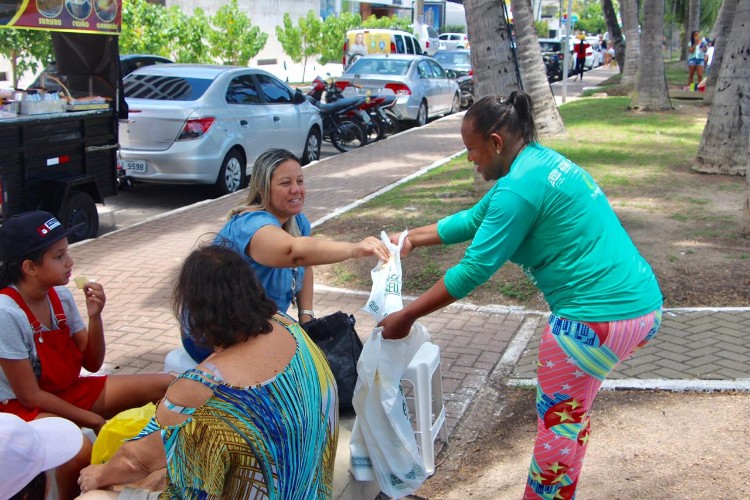 Ações de conscientização voltadas ao meio ambiente foram realizadas no domingo