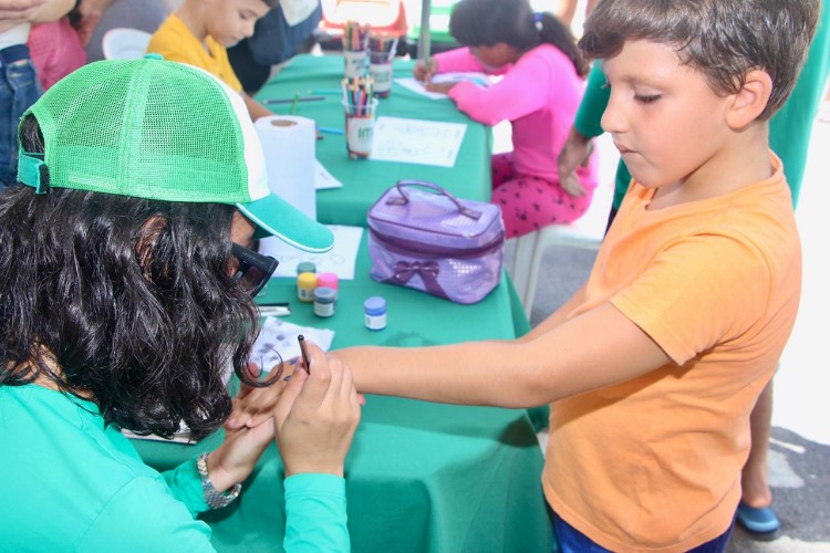 Ações de conscientização voltadas ao meio ambiente foram realizadas no domingo