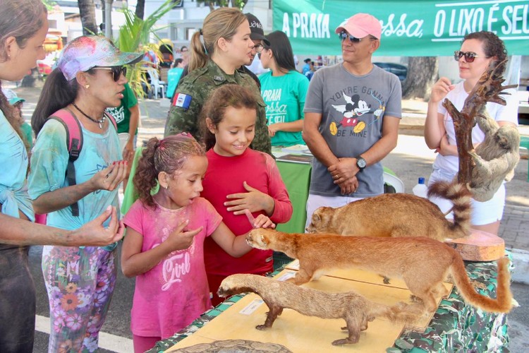 Ações de conscientização voltadas ao meio ambiente foram realizadas no domingo